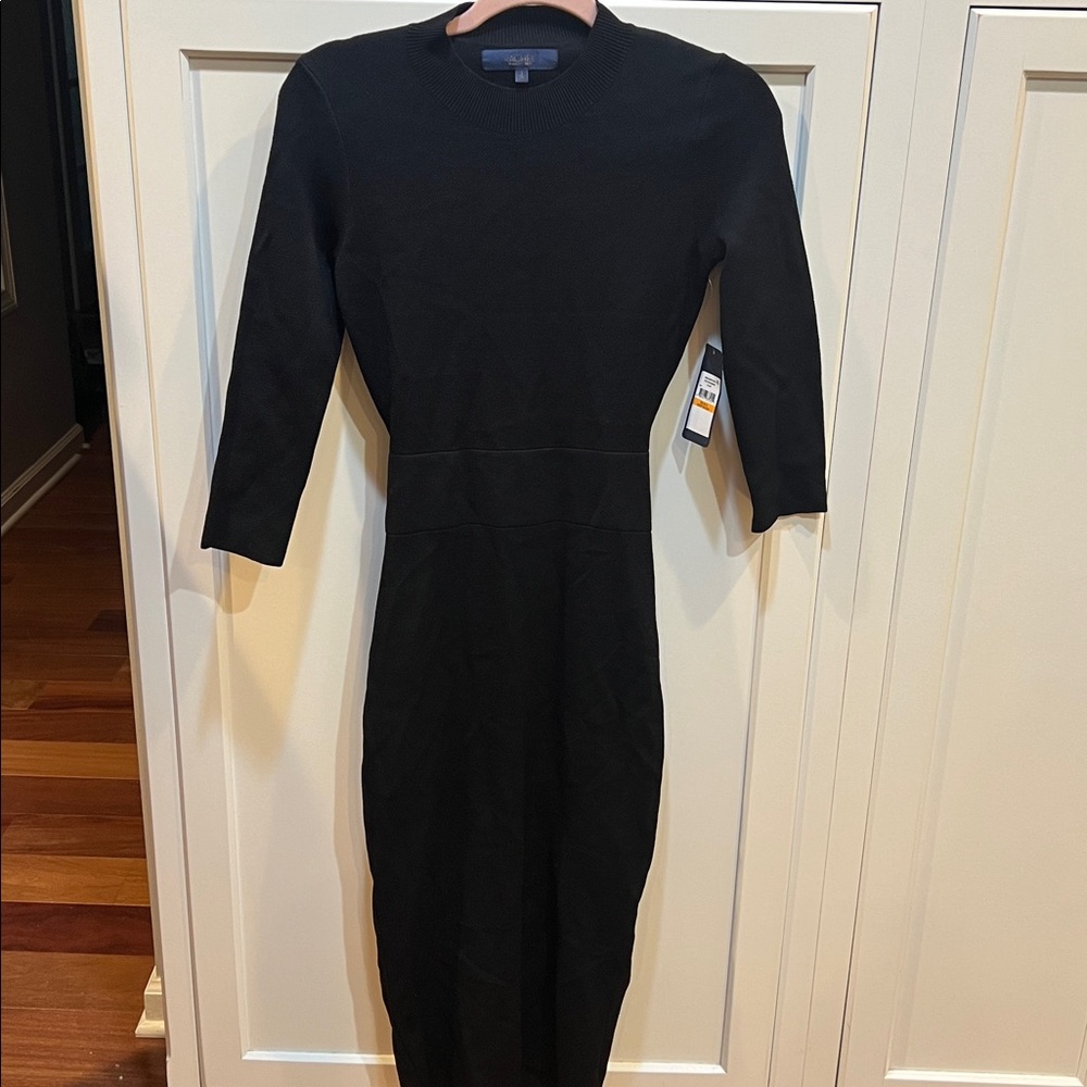 Rachel Roy Dress Black Long Sleeves Size S New cutout NWT party